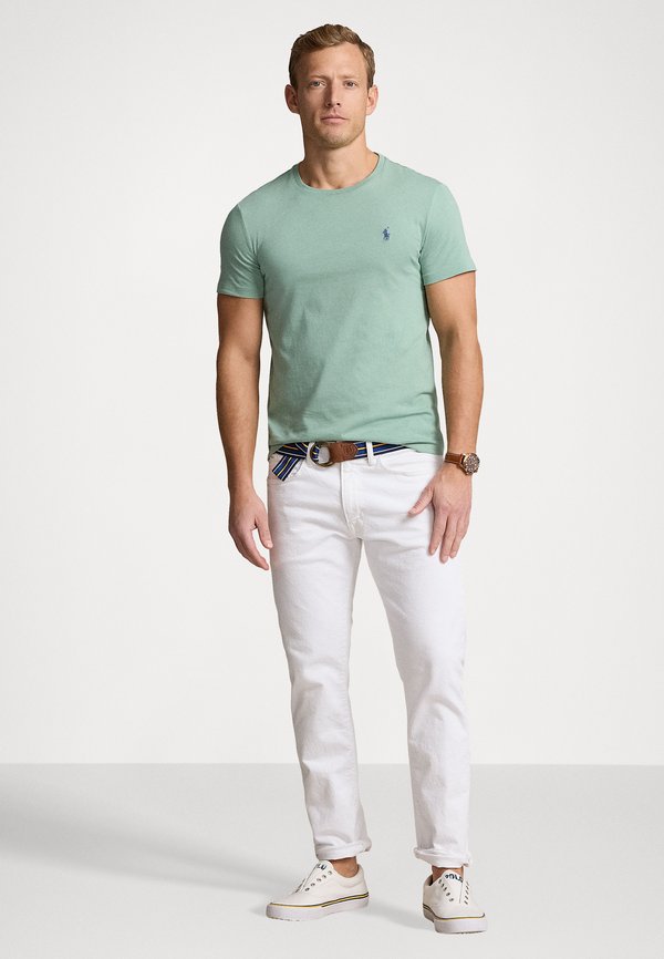 CUSTOM SLIM FIT JERSEY CREWNECK T-SHIRT - Basic T-shirt - faded mint4