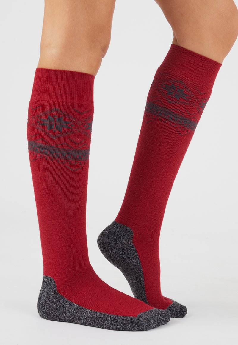 Damart DE SKI MIXTES  - Calzettoni - rouge