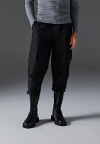 Zign Studio LEATHER - Čizme s vezicama - black