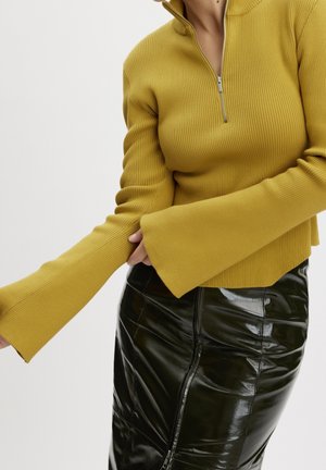 Striktrøje - light green