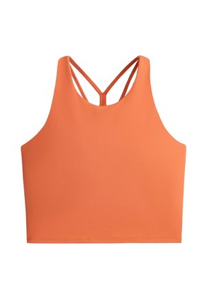 OYSHO, COMFORTLUX STRAP TANK TOP CUPS - Top - mottled apricot
