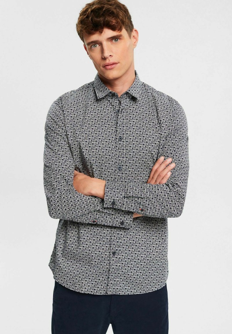 Esprit Shirt navy/mottled dark blue Zalando.co.uk