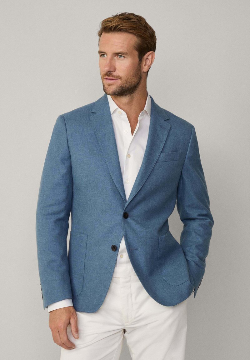 Hackett London Kostymkavaj - ice blue