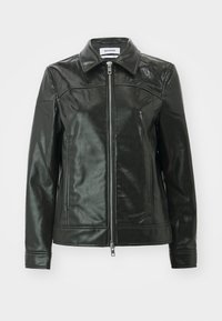 REGULAR FIT JACKET - Jakna od umjetne kože - black