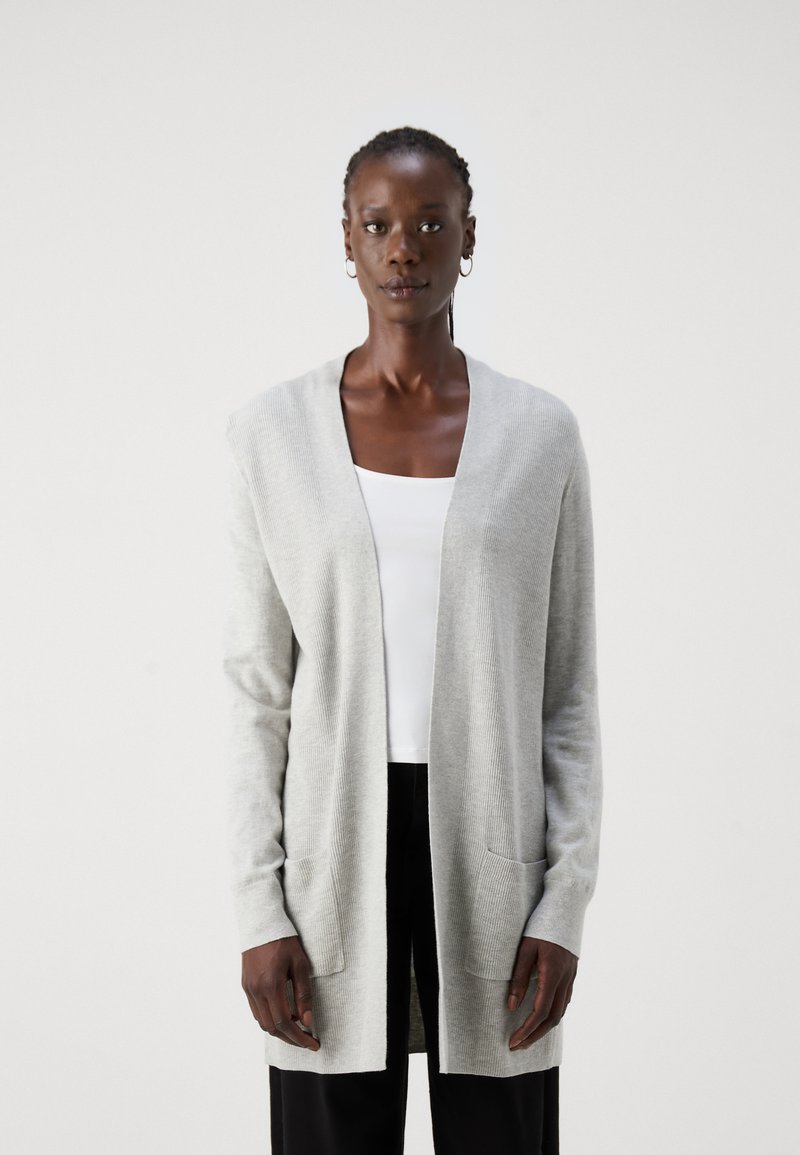 Gap Tall BELLA OPEN THIRD - Kardigan - grey heather