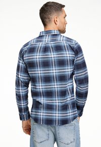 Lindbergh BRUSHED CHECKED  - Camicia - dk blue
