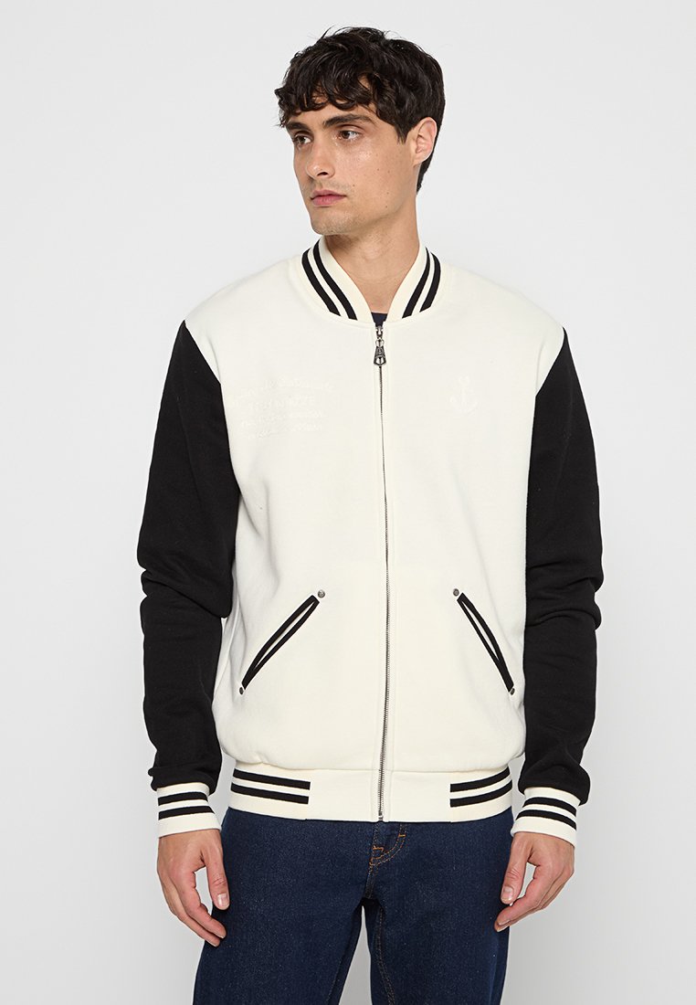 dreimaster Sweater met rits crème