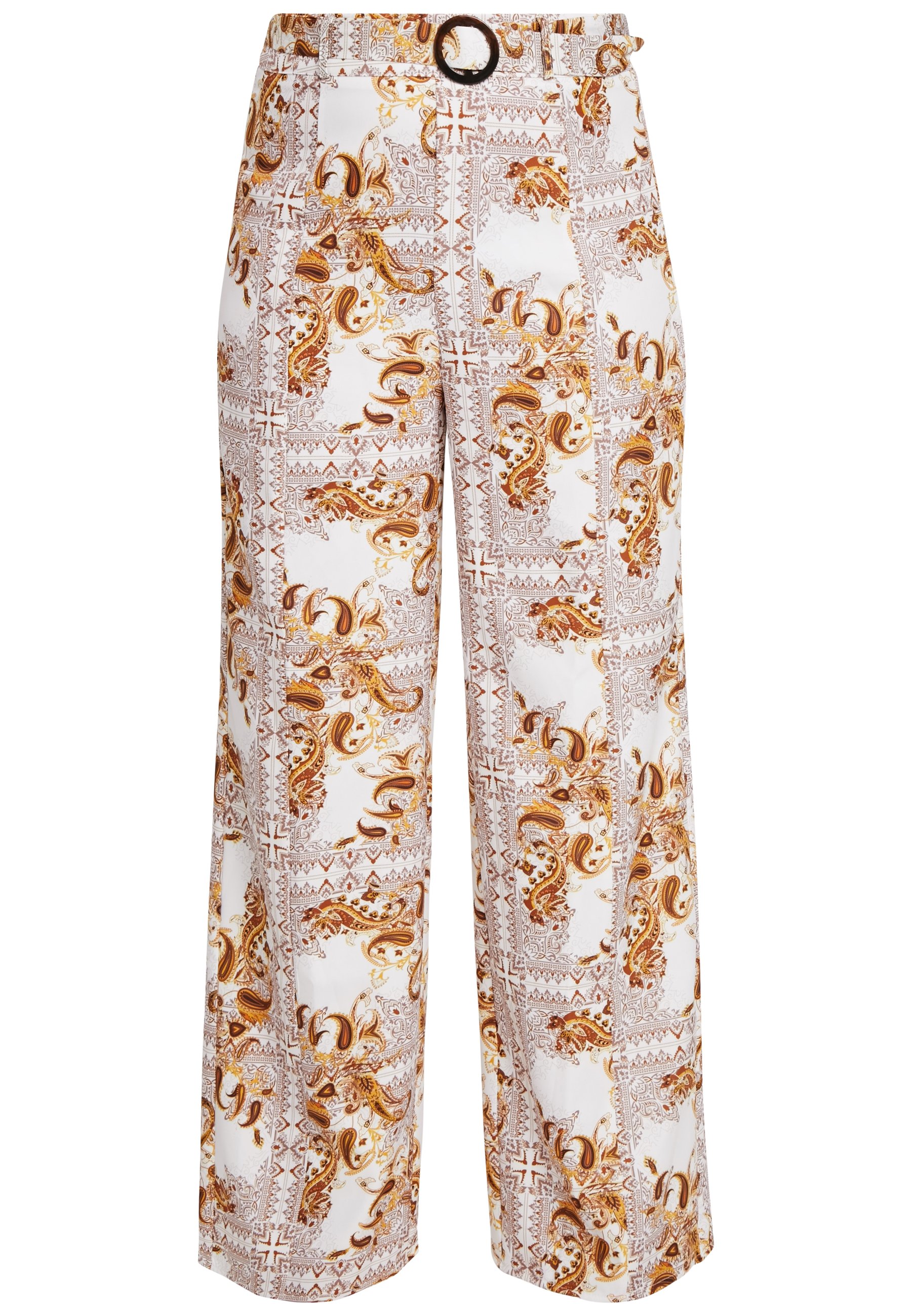 Missguided Plus PLUS SIZE PALAZZO PANTS Bukse white Missguided Plus PLUS SIZE PALAZZO PANTS Bukse white