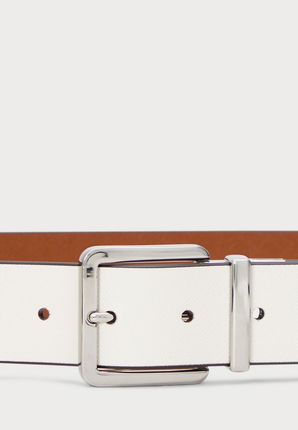 REVERSIBLE CROSSHATCH LEATHER BELT - Belt3