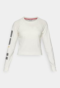 TRAIL RUN GRAPHIC - Long sleeved top - stone/black