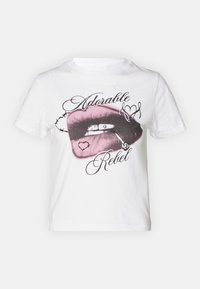 T-shirt print - white