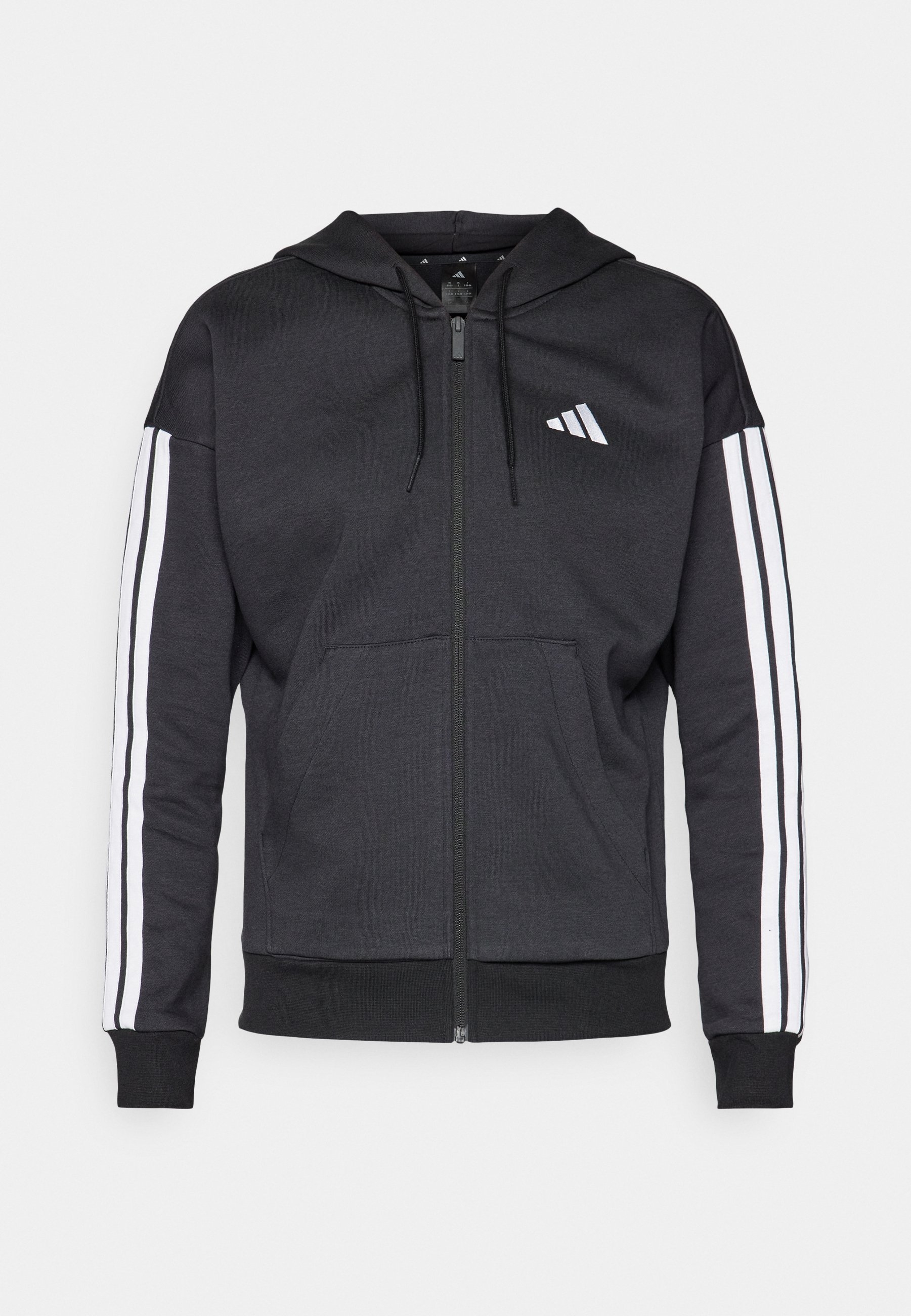 adidas Sportswear Zip-up sweatshirt - black/white/black