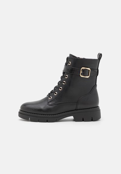 Bottines à Lacets Noires Pointure 37 - Vinyle - Occasion