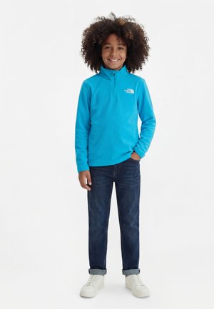 The North Face TEEN GLACIER ZIP PULLOVER UNISEX - Felpa in pile - meridian blue