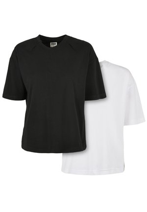 2 PACK - Lihtne T-särk - white black