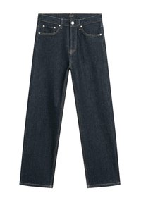 STRAIGHT-LEG HIGH-WAIST - Straight leg jeans - dark blue