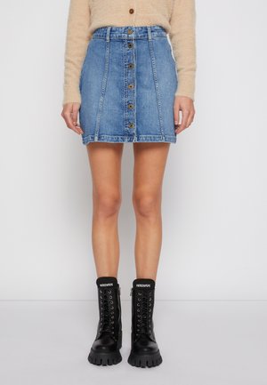 Jupe en jean - light-blue denim