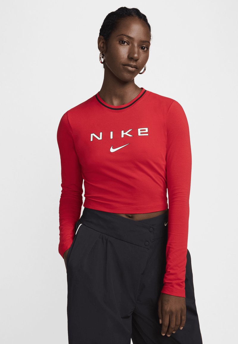 Nike Sportswear SLIM CRP OC - Hosszú ujjú felső - university red