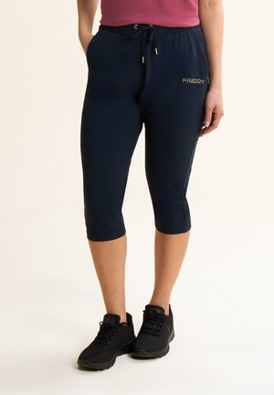 CORSARO CON LOGO PERLINE - Pantalón 3/4 de deporte - dark blue