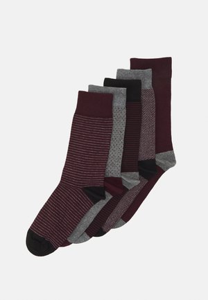 5 PACK - Sokker - bordeaux