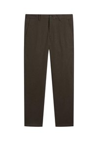 Massimo Dutti TAPERED FIT - Chino - dark brown/donkerbruin - Zalando.nl