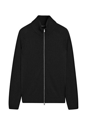 WITH RAGLAN SLEEVES - Strickjacke - black