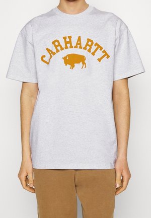 T-shirt imprimé - mottled light grey