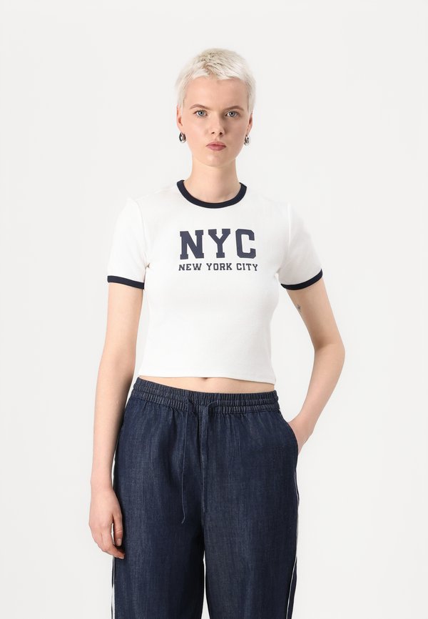 ONLNAOMI PULL UP WIDE PANT - Straight leg jeans4