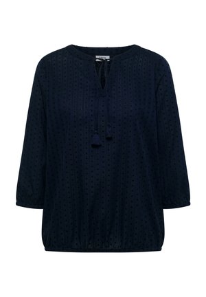 Cecil, 3/4 ARM WITH SPLIT NECK AND TEXTURE - Blouse - universal blue