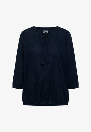 Cecil, 3/4 ARM WITH SPLIT NECK AND TEXTURE - Blouse - universal blue