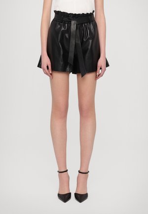 STUDIO ID BELLA TIE FRONT - Shorts - black