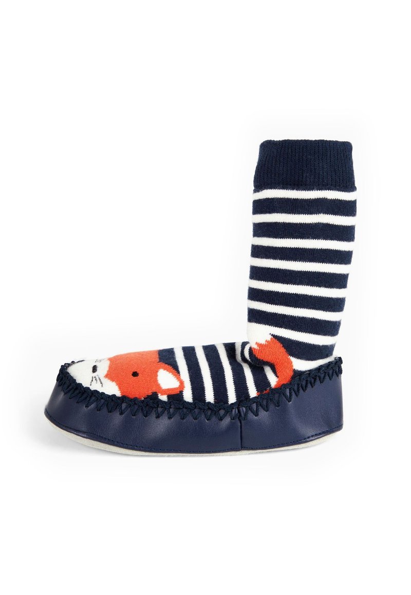 JoJo Maman Bébé Strømper - navy ecru stripe