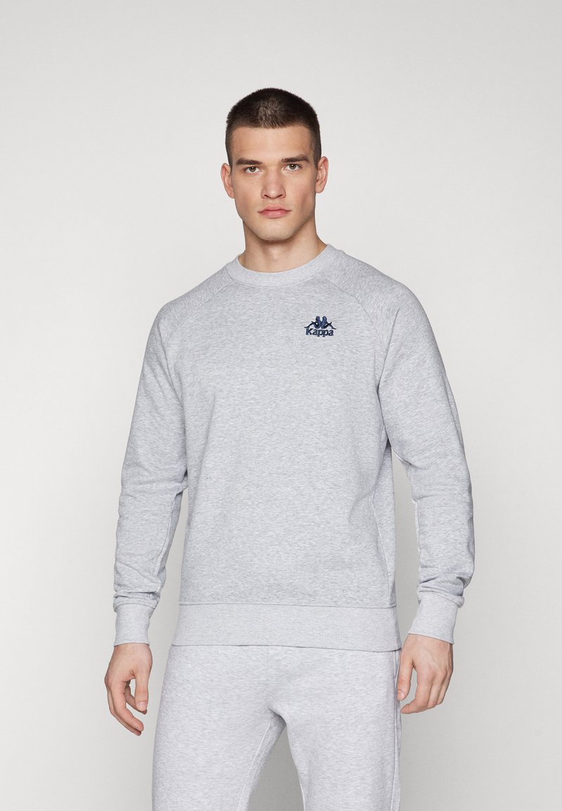 Kappa CREW NECK SMAL LOGO - Sweatshirt - grey melange