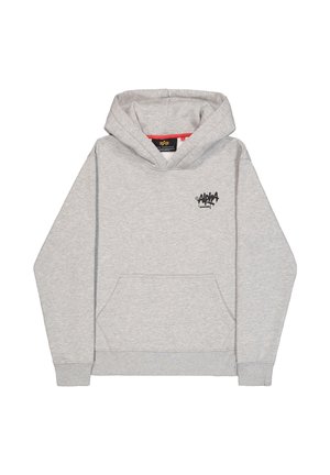 Alpha Industries, ALPHA SIGNATURE HOODIE - Jersey con capucha - grey heather