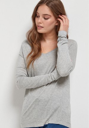 Langærmet T-shirt - grey