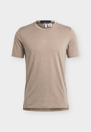 adidas Performance, D4T WORKOUT - Sport T-shirt - khaki six melange
