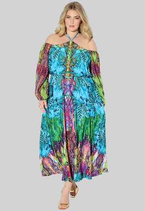 JUNGLE KALEIDOSCOPE - Jurk - black