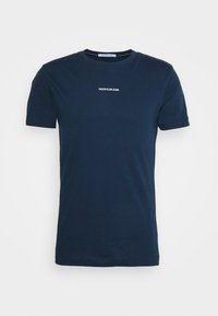 MICRO BRANDING ESSENTIAL TEE - T-shirt básica - black iris