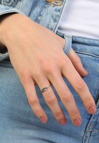 Lucardi Ring - silver coloured