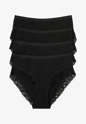 bonprix 4 PACK - Slip - black