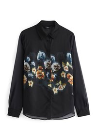 Next LONG SLEEVE PRINT SHEER   - Košilová halenka  - black floral placement