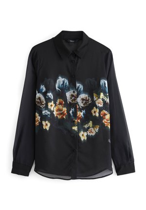 Next LONG SLEEVE PRINT SHEER   - Nööpidega pluus - black floral placement