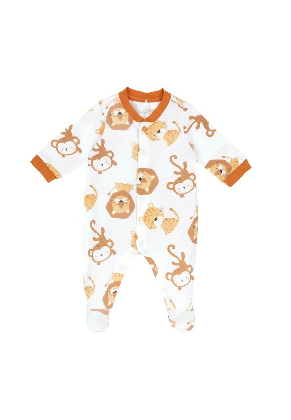 FRONT AND LEG OPENING - Strampler - orange