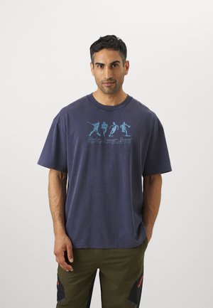 Under Armour ATHLETES  - T-Shirt print - washed navy/blue smoke