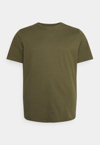 Pier One 3 PACK - T-shirt básica - olive/dark blue/grey