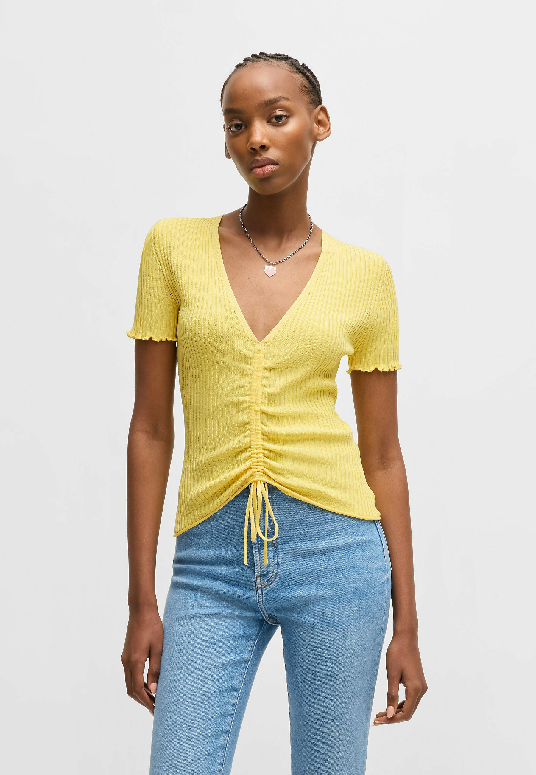 yellow hugo t-shirt