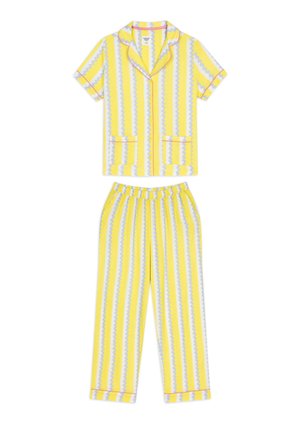 Chelsea Peers, WIGGLE STRIPE SET - Pyjamas - yellow