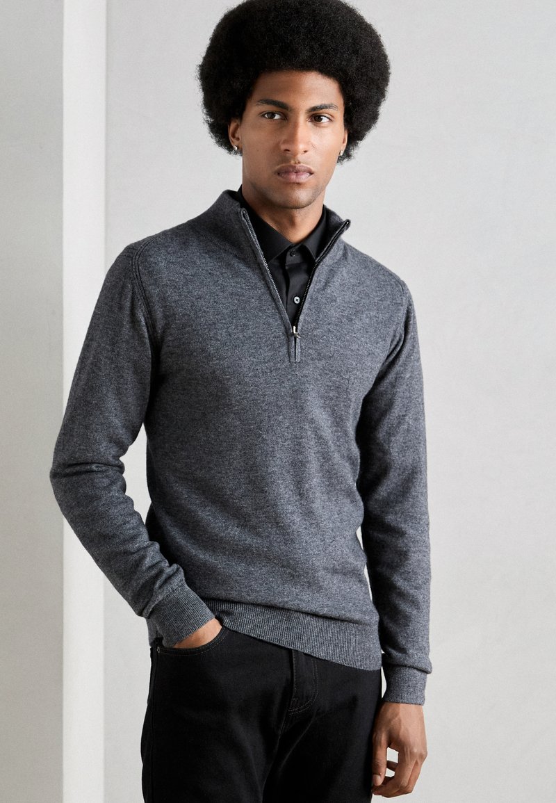 INDICODE JEANS Pulover - charcoal mix