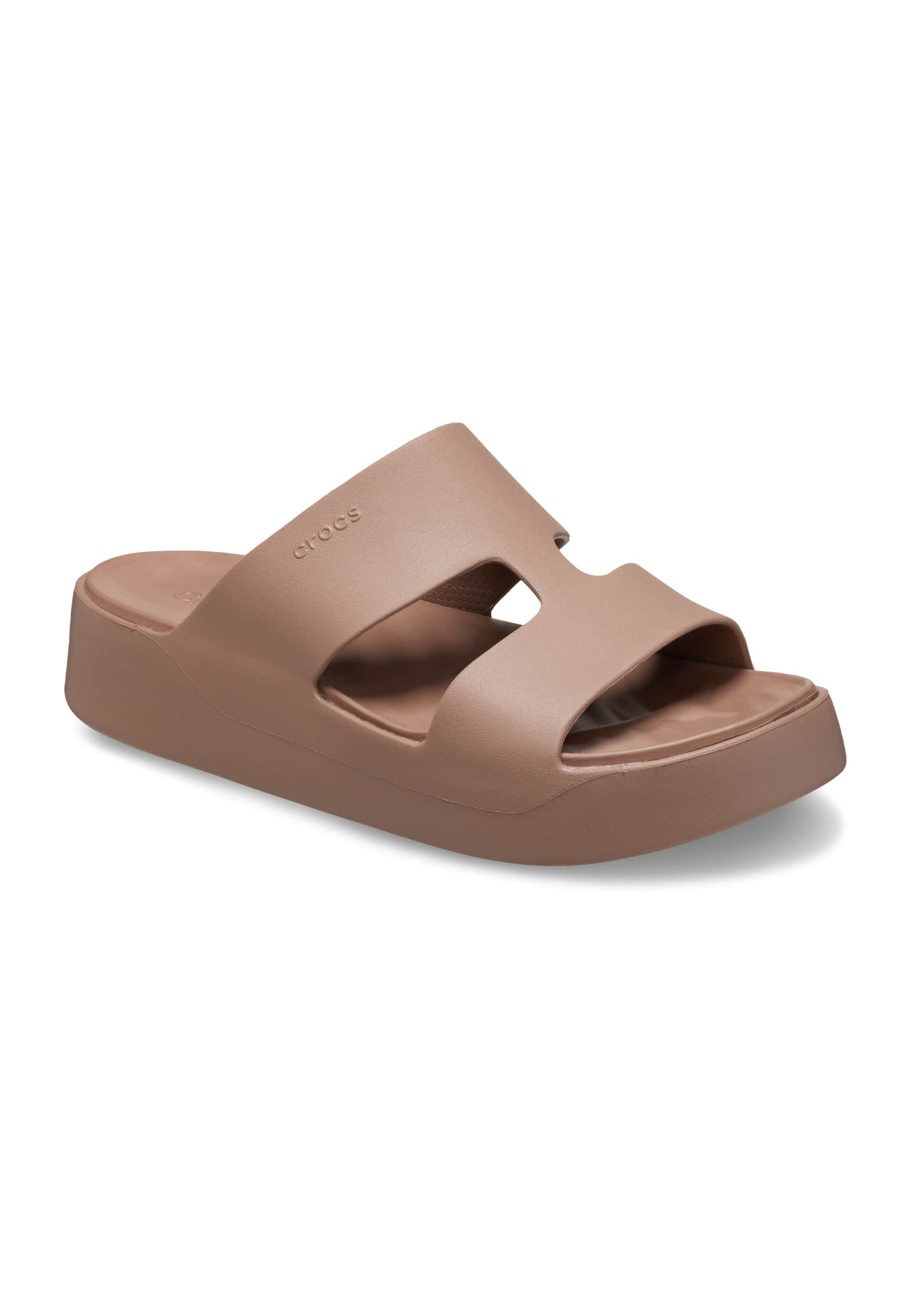 Crocs GETAWAY H-STRAP - Badesandale - latte/beige - Zalando