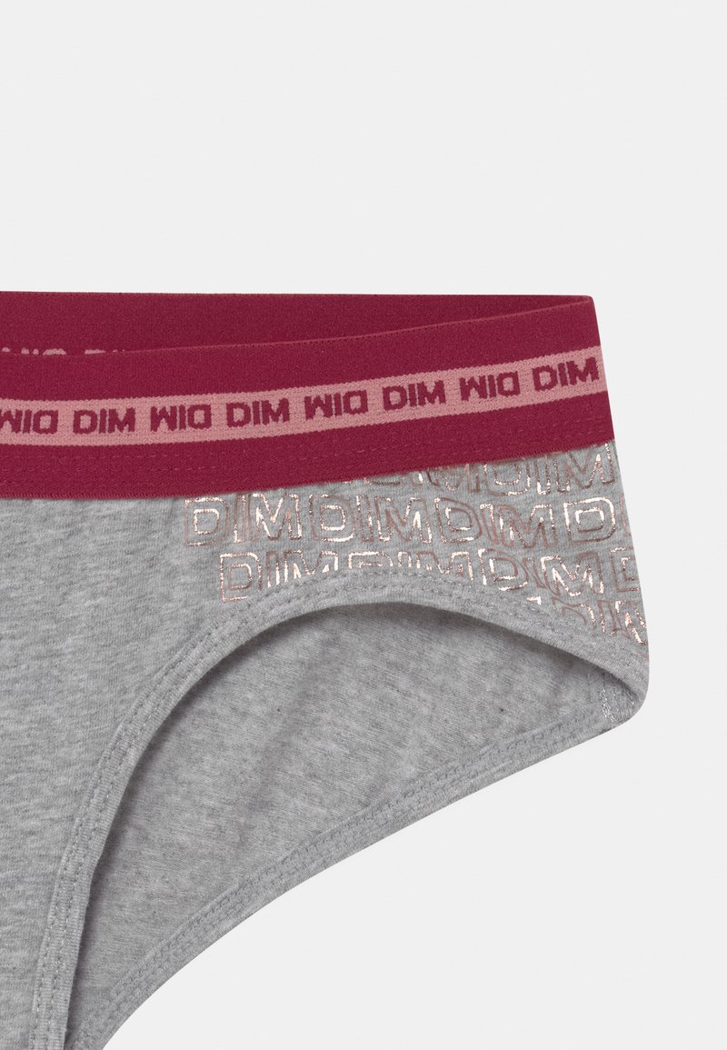 Kinder Wäsche | DIM SHORTY 2 PACK Slip rose corail/gris chiné bordeaux/rosa - XT20719 Kinder Wäsche | DIM SHORTY 2 PACK Slip rose corail/gris chiné bordeaux/rosa - XT20719
